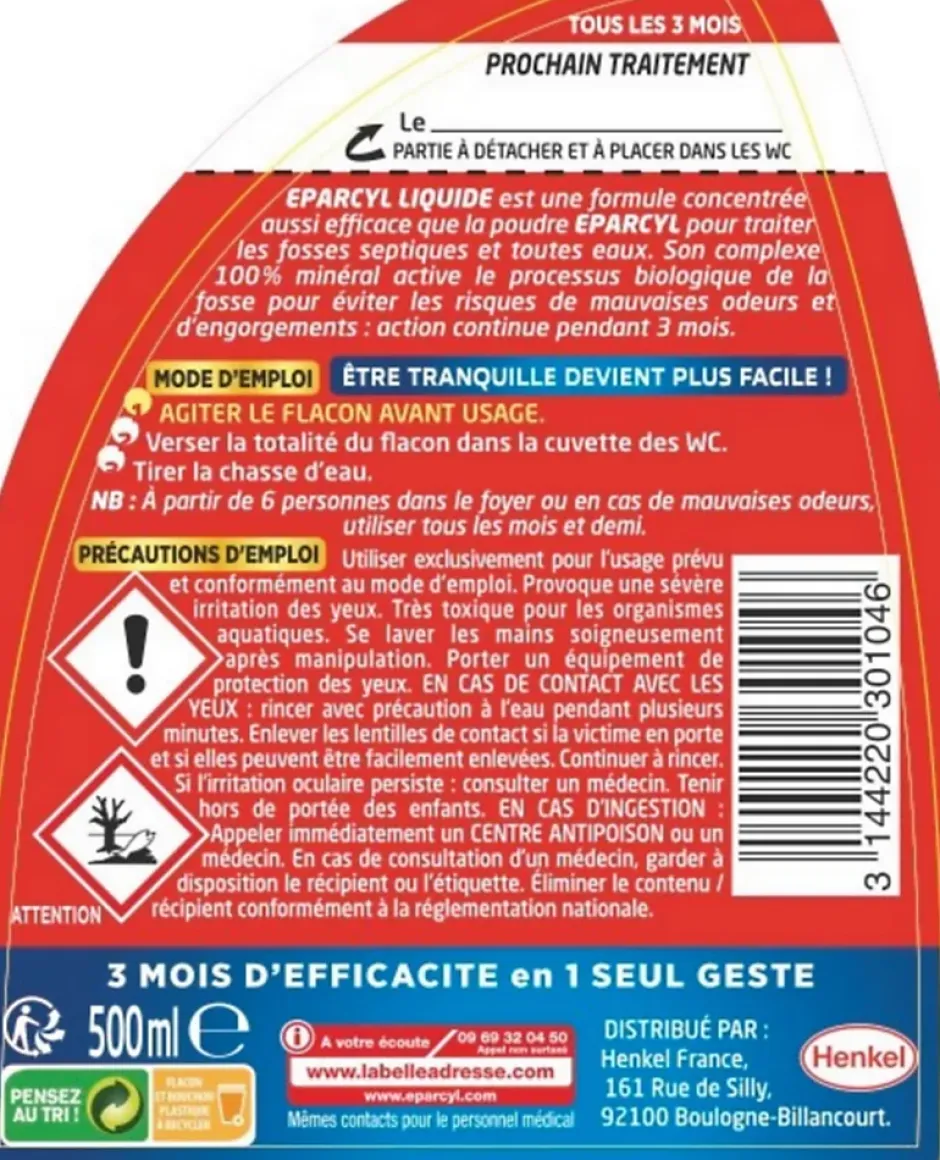 Eparcyl Activateur biologique Éparcyl 500 ml