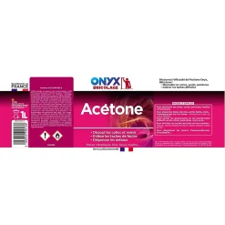 Onyx Acétone dissolvant spécial colle et vernis 1L Clearance