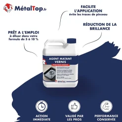 Metaltop Agent Matant Vernis - - - Pot 1L