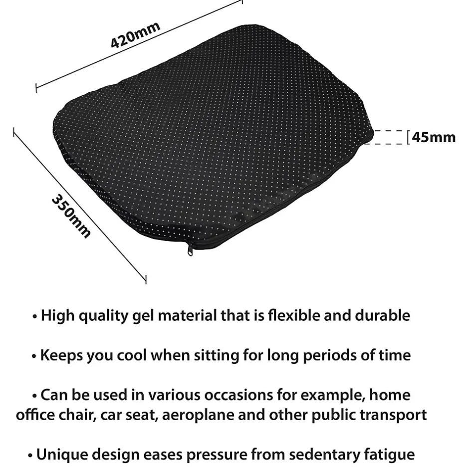 Aidapt Coussin de Soutien en Gel. Design nid d'abeille, Flux d'air Respirant Hot