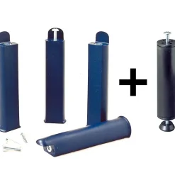 Altobuy ALTOLATTES - Pack Sommier 2x20 Lattes 140x200cm + Pieds bleus + Pied central Online