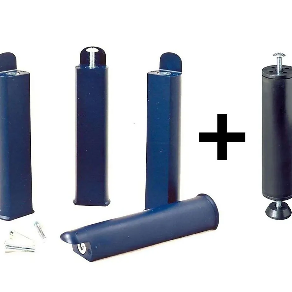Altobuy ALTOLATTES - Pack Sommier 2x20 Lattes 140x200cm + Pieds bleus + Pied central Online