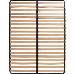 Altobuy ALTOLATTES - Pack Sommier 2x20 Lattes 120x190cm + Pieds bleus + Pied central New