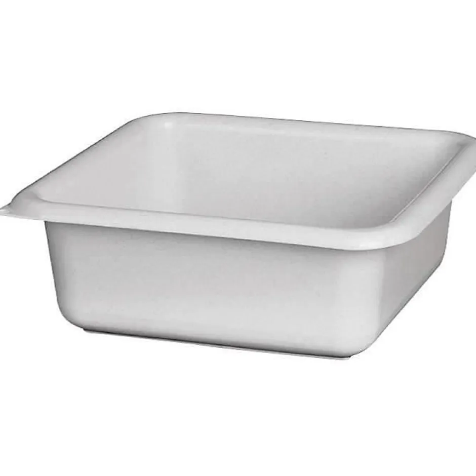 Aluminium Et Plastique - Cuvette carrée 20cm 1.5l Gris moucheté Best