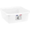 Aluminium Et Plastique Cuvette carrée 24 cm 3.5 L - Blanc alimentaire Discount