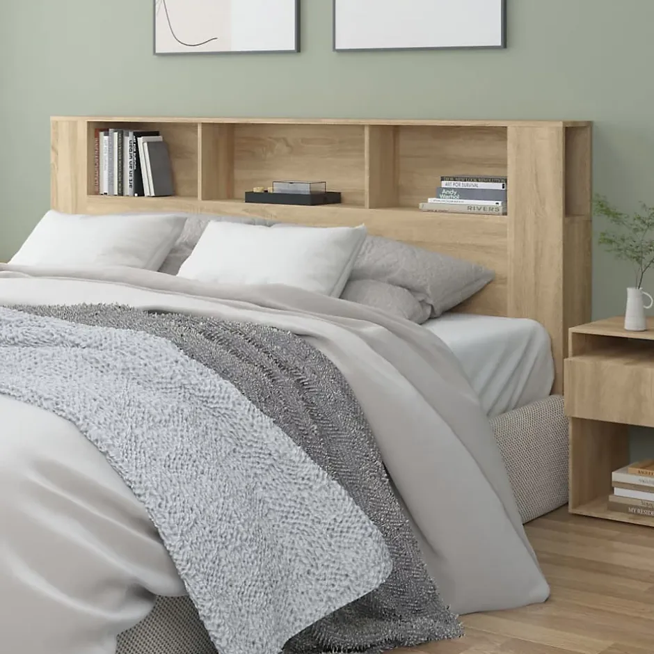 Vidaxl Armoire de tête de lit chêne sonoma 200x18,5x104,5 cm Clearance