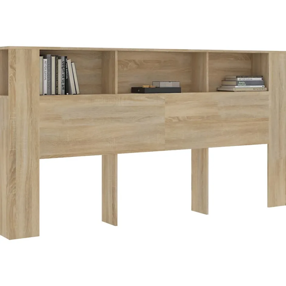 Vidaxl Armoire de tête de lit chêne sonoma 200x18,5x104,5 cm Clearance