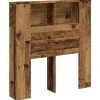 Vidaxl Armoire de tête de lit vieux bois 100x18,5x102,5 cm