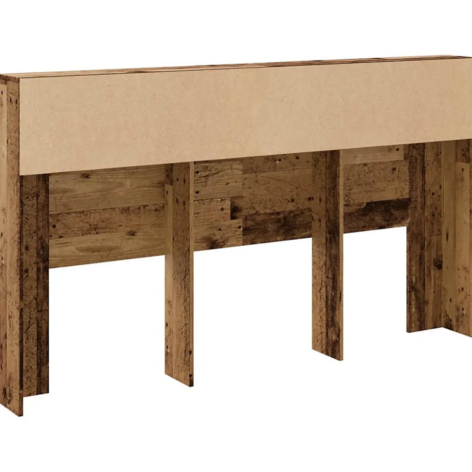 Vidaxl Armoire de tête de lit vieux bois 180x19x103,5 cm