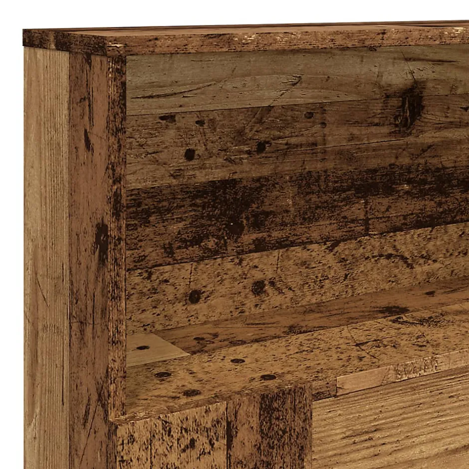 Vidaxl Armoire de tête de lit vieux bois 180x19x103,5 cm