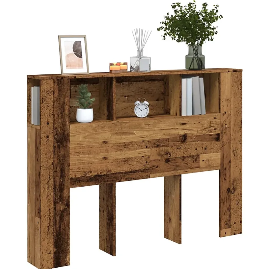 Vidaxl Armoire de tête de lit vieux bois 140x18,5x102,5 cm Best