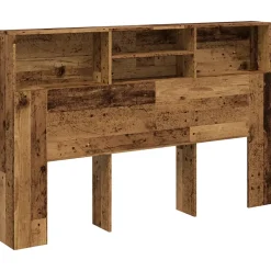 Vidaxl Armoire de tête de lit vieux bois 160x19x103,5 cm Discount