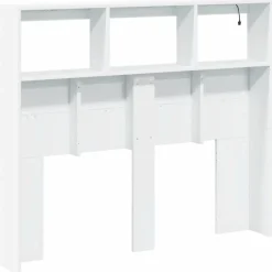 Vidaxl Armoire tête de lit avec LED blanc 120x17x102 cm Hot