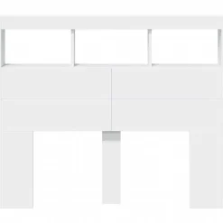 Vidaxl Armoire tête de lit avec LED blanc 120x17x102 cm Hot