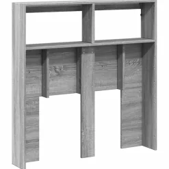 Vidaxl Armoire tête de lit avec LED sonoma gris 100x17x102 cm Sale