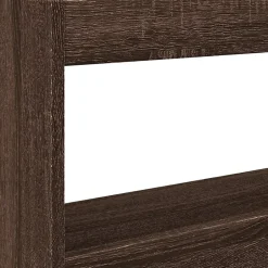 Vidaxl Armoire tête de lit avec LED chêne marron 120x17x102 cm