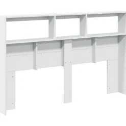 Vidaxl Armoire tête de lit avec LED blanc 160x17x102 cm