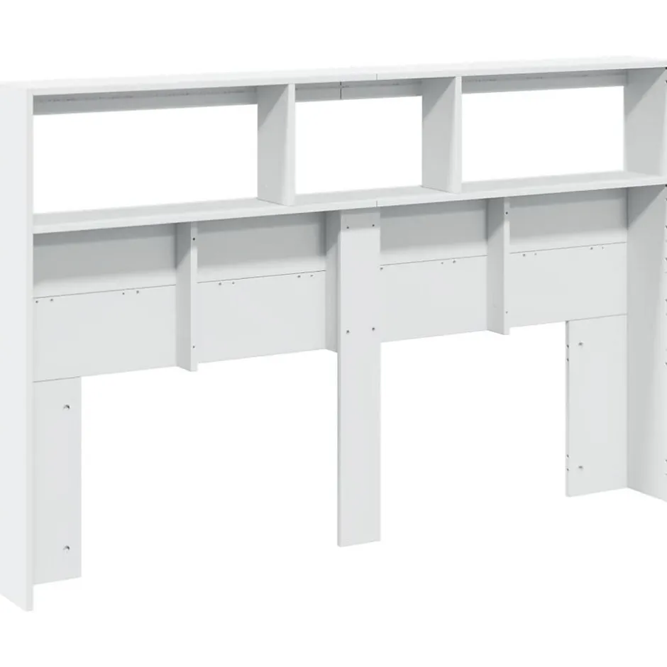 Vidaxl Armoire tête de lit avec LED blanc 160x17x102 cm