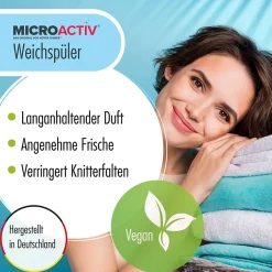 Höfer Chemie Assouplissant Végétalien Classic Blue 4 x 10 L, Linge Doux Et Parfum Longue Durée Best