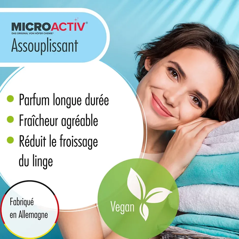 Höfer Chemie Assouplissant Végétalien Classic Blue 2 x 10 L, Linge Doux Et Parfum Longue Durée Online