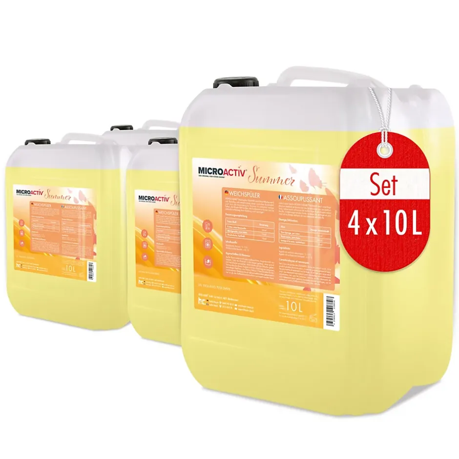 Höfer Chemie Assouplissant Végétalien Summer 4 x 10 L, Linge Doux, Parfum Estival Et Séchage Rapide Online