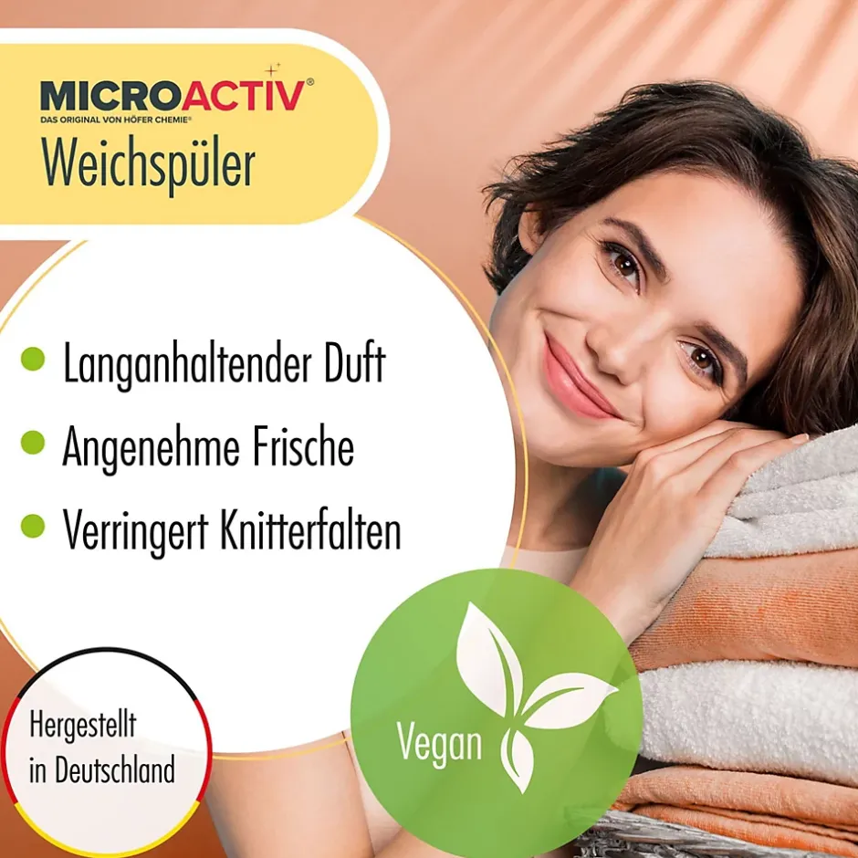 Höfer Chemie Assouplissant Végétalien Summer 4 x 10 L, Linge Doux, Parfum Estival Et Séchage Rapide Online