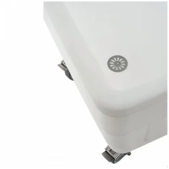 Gilac Bac double-paroi 500 L - roues chape inox - blanc