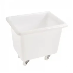 Gilac Bac grand volume 500 L - 4 roues pivotantes dont 2 avec freins - blanc Discount