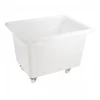 Gilac Bac grand volume 220 L - 2 roues fixes, 2 pivotantes avec freins - blanc
