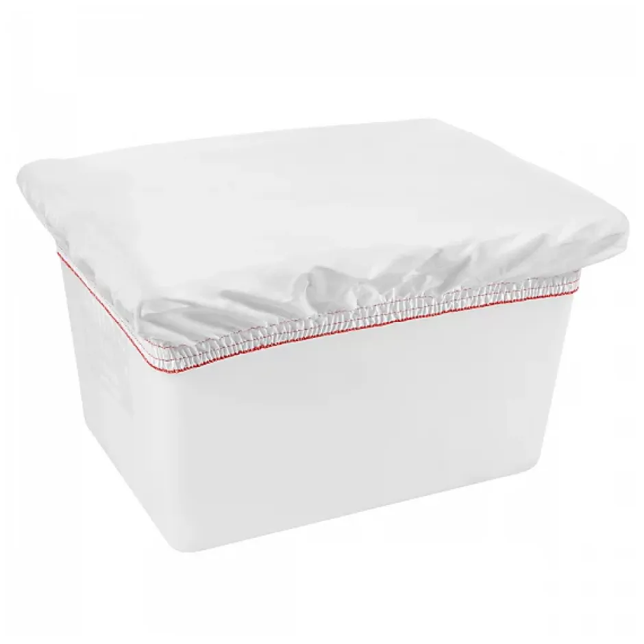 Gilac Bac grand volume 220 L - 2 roues fixes, 2 pivotantes avec freins - blanc