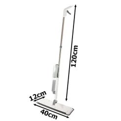 Importdistrib Balai à plat avec nettoyeur à eau et vaporisateur pour sols