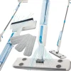 Importdistrib Balai serpillière 2 en 1 plat avec pulvérisateur, raclette à vitres, lave-glace + 3 Lavettes