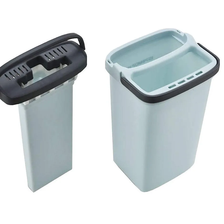 Importdistrib Balai serpillière plat avec seau essoreuse deux compartiments + 3x lavette offerte