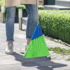 Terre Jardin Balai cantonnier vert 145x28 cm léger et puissant pour terrasses et balcons Clearance