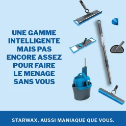 Starwax Balai microfibre téléscopique Clic Système 90 à 160cm