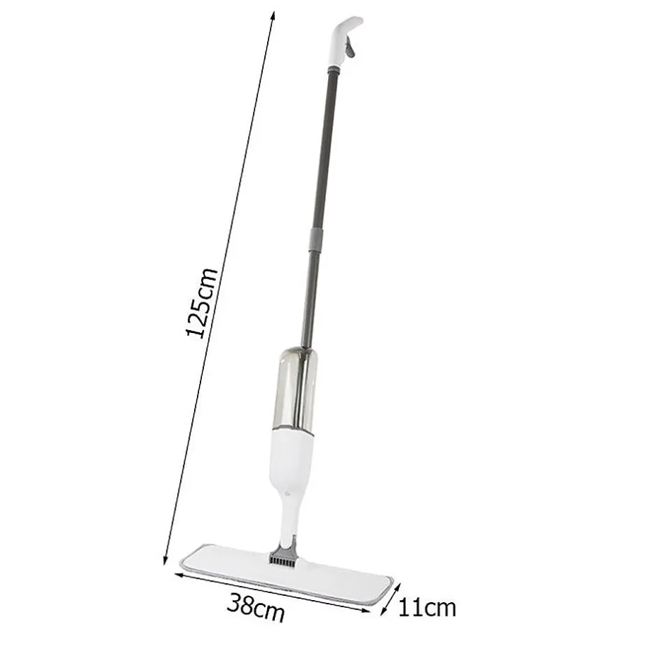 Importdistrib Balai serpillière plat avec laveur rotatif à jet solide 3x cartouches de rechange Clearance