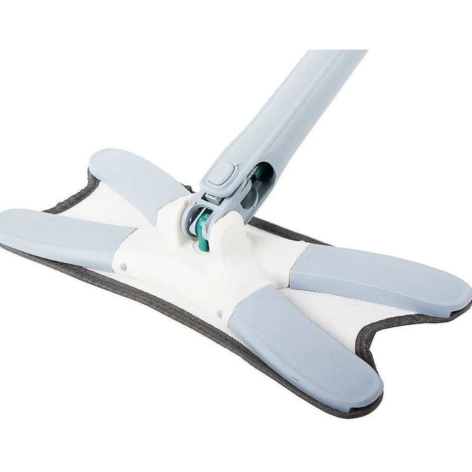 Importdistrib Balai serpillière plat pour le nettoyage des sols avec essoreuse rotative