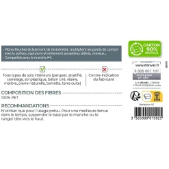 Starwax Balai sol intérieur bords droits antichocs Online