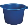 Aluminium Et Plastique Baquet rond 30 L - D: 45 cm - H 29 cm - bleu