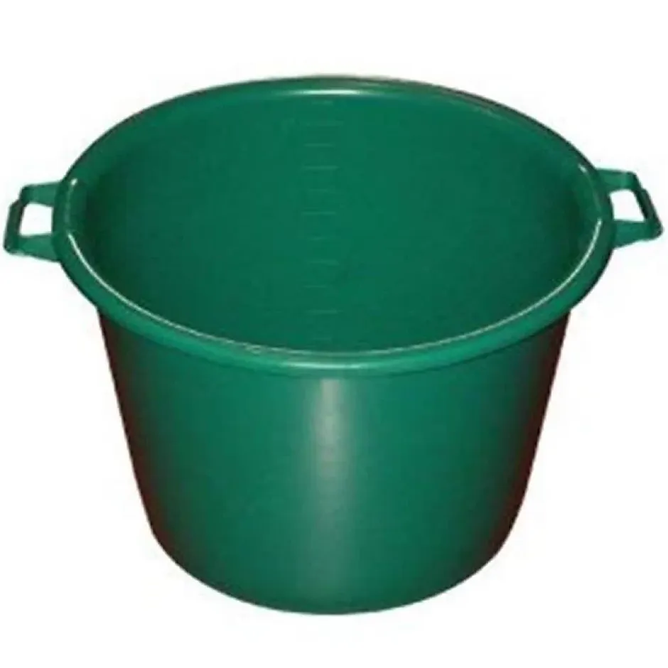 Aluminium Et Plastique Baquet rond 30 L - D: 45 cm - H 29 cm - vert Best