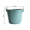 Gilac Baquet rond souple avec poignées - 40 L - vert Sale