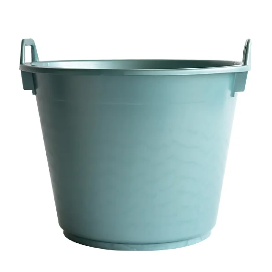 Gilac Baquet rond souple avec poignées - 40 L - vert Sale