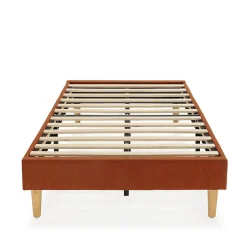 Vs Venta-Stock Base rembourrée Bari 90x190 cm Rouge