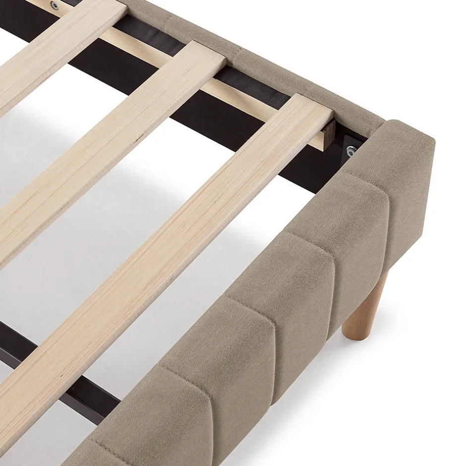 Vs Venta-Stock Base rembourrée Eris 160x200 cm Beige Best