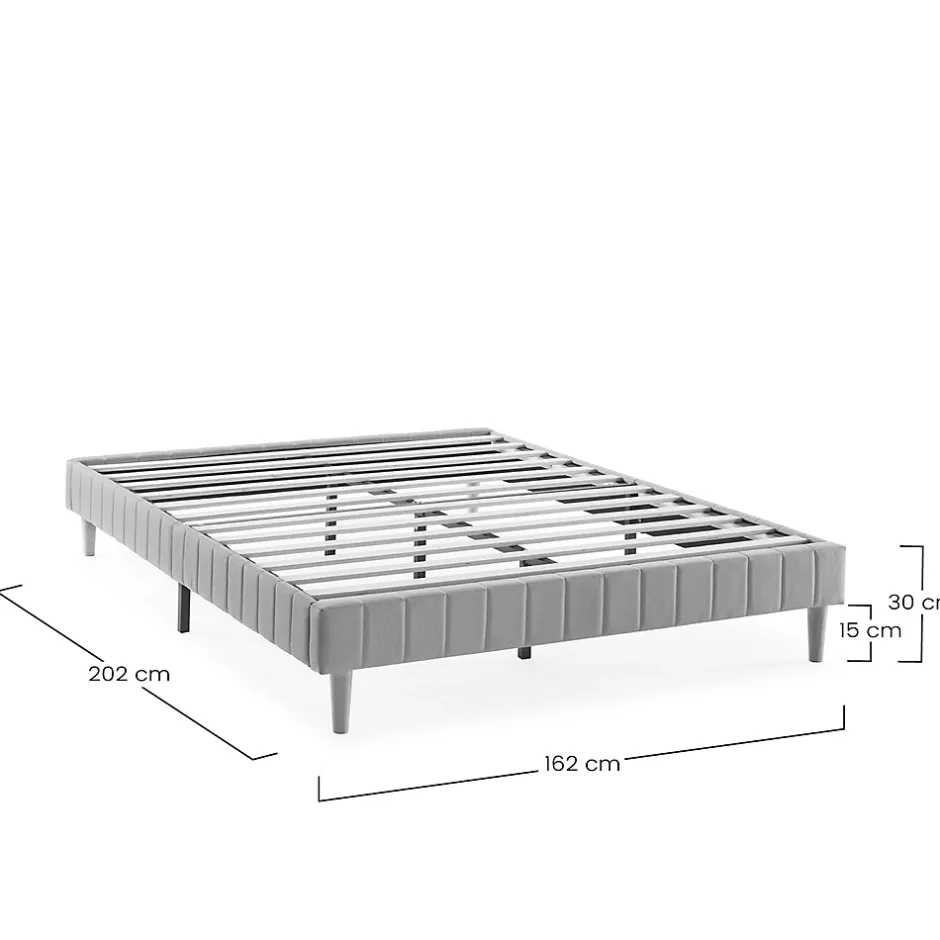 Vs Venta-Stock Base rembourrée Eris 160x200 cm Beige Best