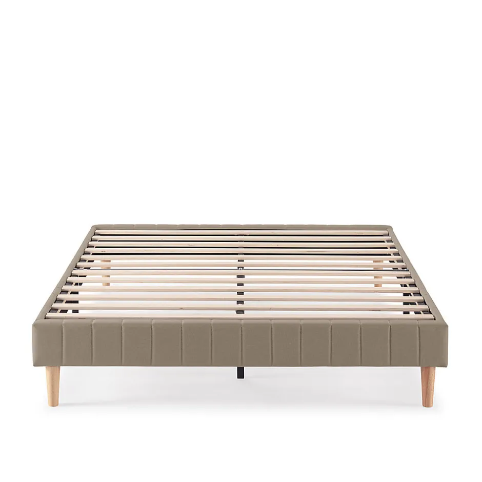 Vs Venta-Stock Base rembourrée Eris 140x190 cm Beige