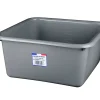 Bassine cuvette carrée 15L coloris gris charbon Best