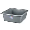 Bassine cuvette carrée 5.5L coloris gris charbon