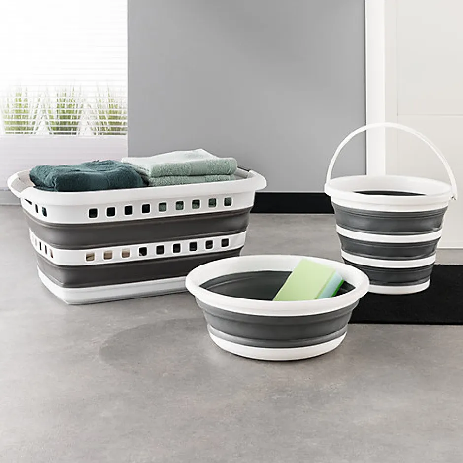 5Five Bassine retractable 8L - Blanc Gris -
