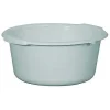 Aluminium Et Plastique Bassine ronde 14 L - D: 41 cm - H 17.5 cm - gris moucheté Discount